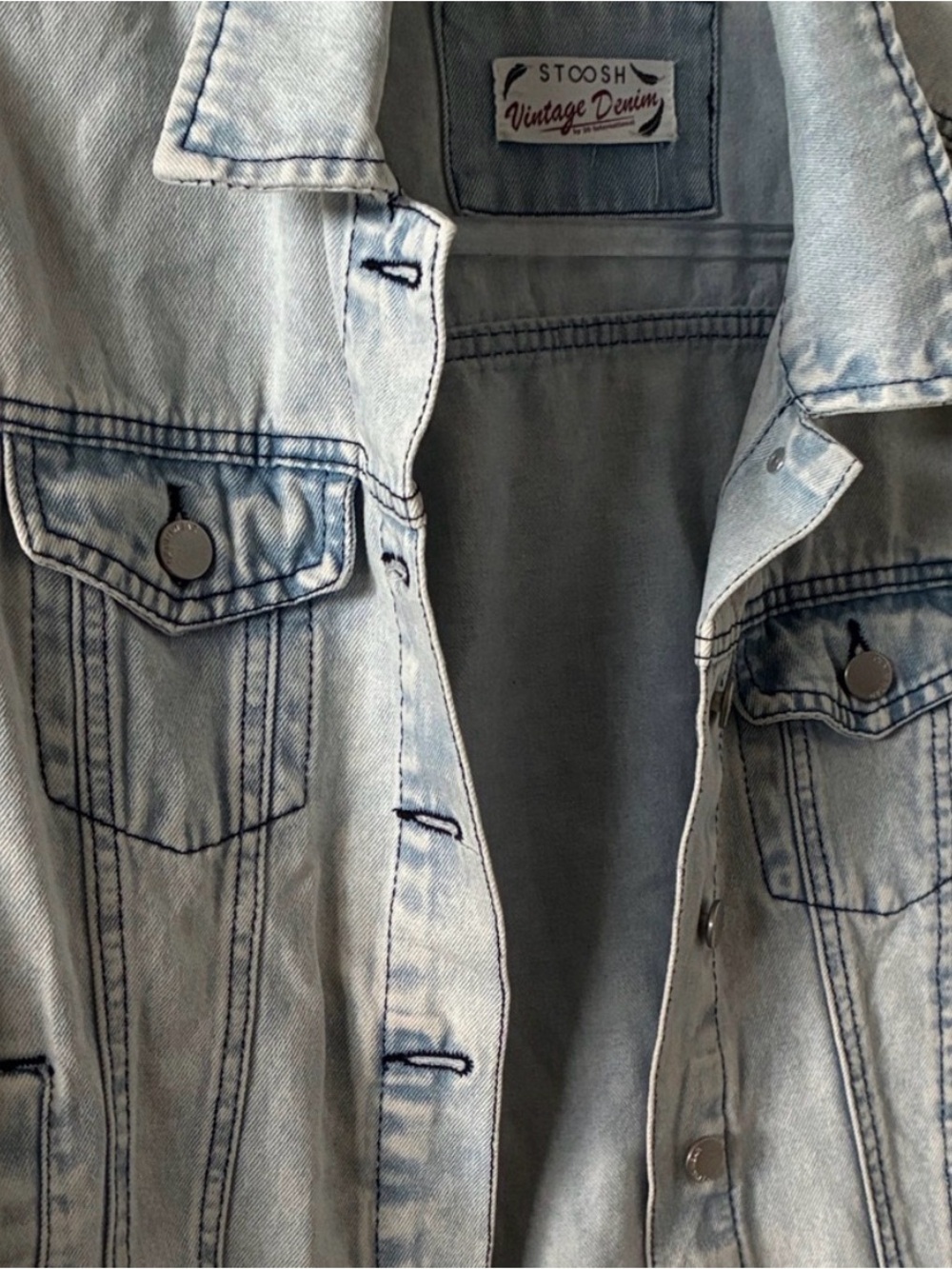 Stoosh Light Blue Vintage Denim Jacket - Picture 3 of 7